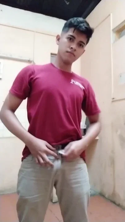 Horny teen boy on he worked