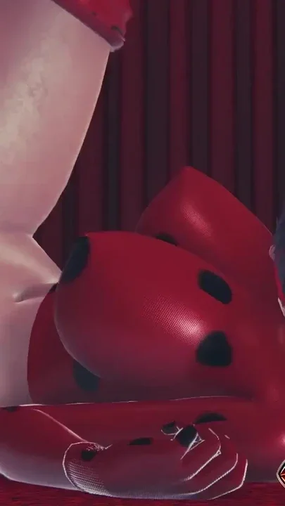 Ladybug Rule34 3D Hentai Animation – Busty Girl in Hot Red Latex Suit Enjoys Big