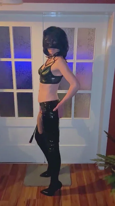 Femdom Wife Spanks Sissy Husband Balls