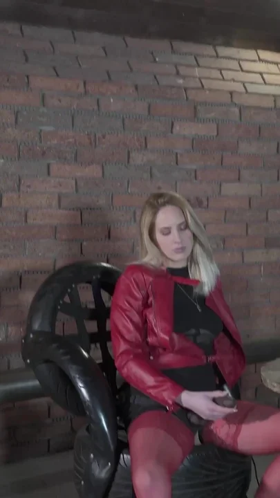 The Masked Slave Begs the Mistress to Punish Him