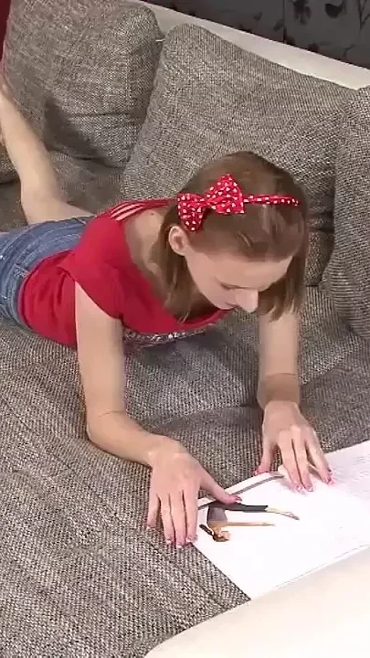 Skinny Teen Mona Playing with Her Pussy