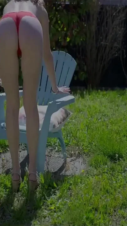 Hot MILF Invites Delivery Man to Fuck Her in the Garden