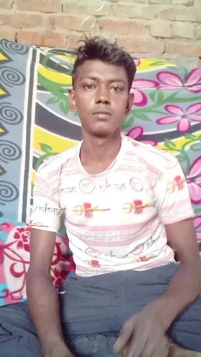 Black boy felling heart