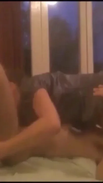 Doggy pounded white girl in silky blouse & panty