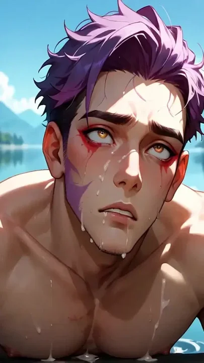 Sexy Muscular Dudes Engage in Wild Messy Gay Action by the Waterfront Worthy of