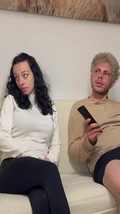 I Watch TV with My Horny Stepsister and Make Her Suck My Cock