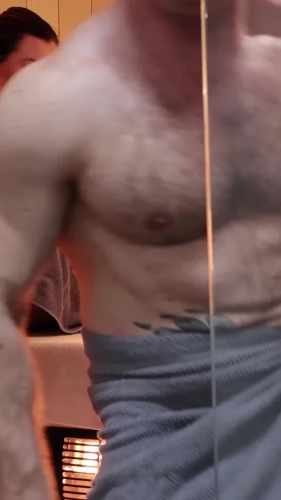 Stranger in the Sauna Dropping My Towel Leads to Sweaty Sex & Leaking Creampie