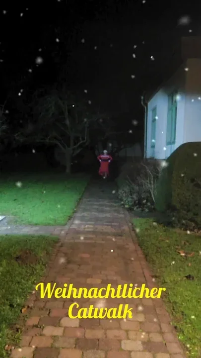 Catwalk as Santa Claus