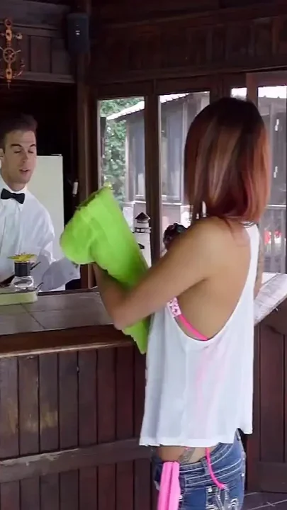 Beach bar fuck - hot and horny