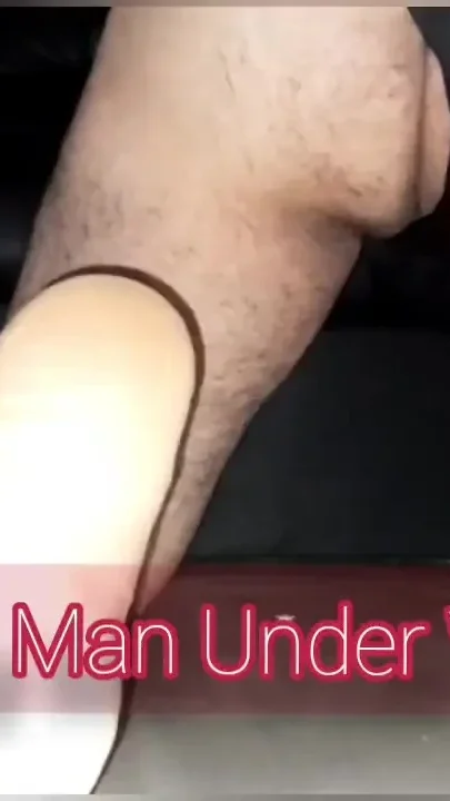 Anal masturbation and cum at home
