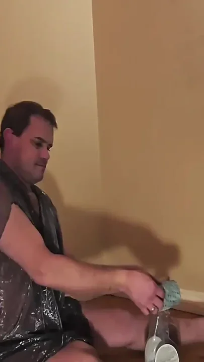 Transparent Clean Try-on Haul Cleaning the Wall