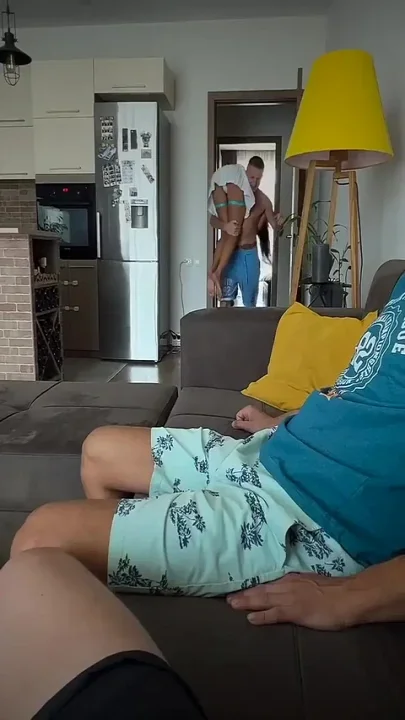 Three Guys Called a Stripper and Fucked Her There Spinning Her Around on Their