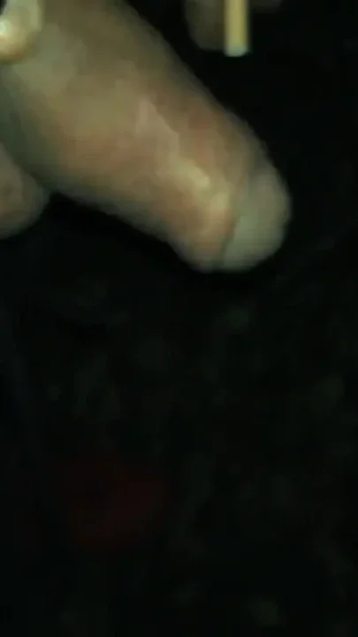 Behind a Bar Smoking Uncut Twink Have to Pull Back Foreskin if He Want to Pee