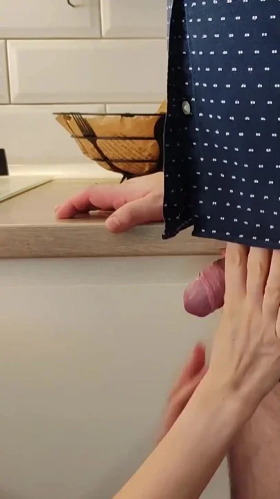 Sexy MILF Gives a Sensual Blowjob Cum in Mouth Ball Licking and Sucking Foreskin