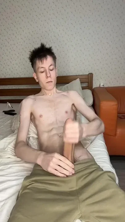 18-year-old Twink's Massive Cum Blast