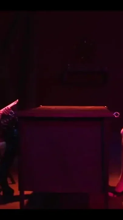 Submissive slave undressed and unchained for fuck