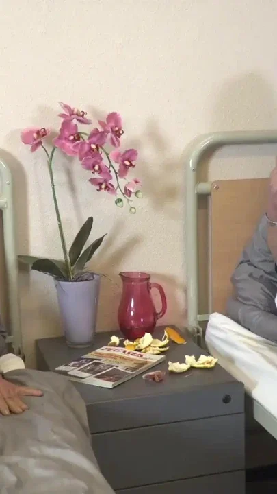 Time for your Pill Grandpa Nurse Nana Garnet at BeautyAndTheSenior Clip 1