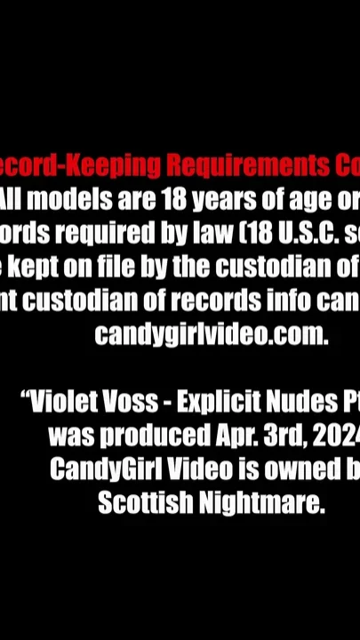 Violet Voss - Explicit Nudes Pt Ii 4K