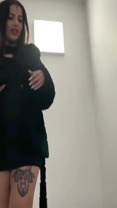 The French Goth Comes Back to Get Fucked in the Hallway of the Building