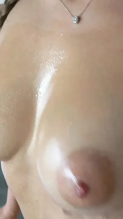 Hard fuck on top big cock oiled body