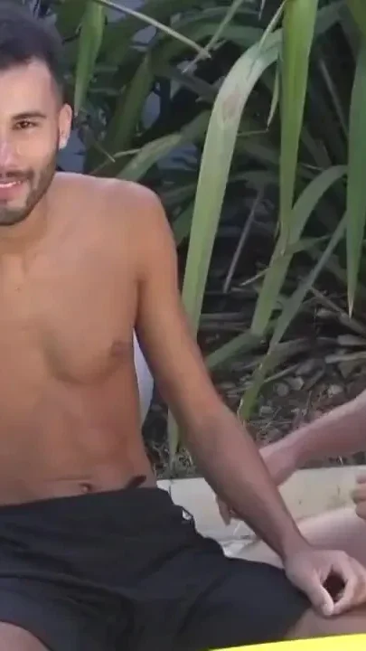 Anthony Austin fucked by Caue outdoor