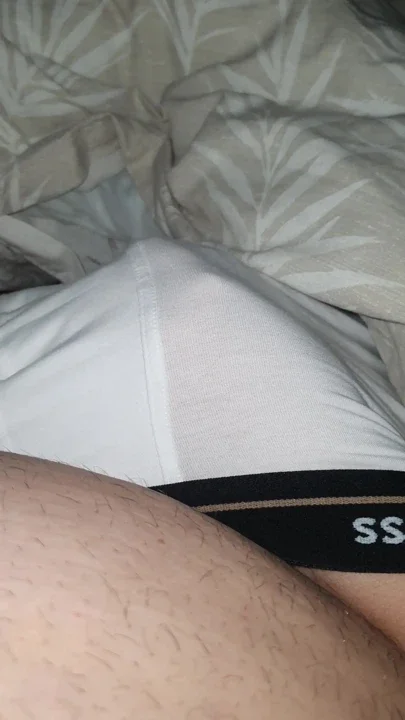 Horny Step Mom hand slip under step son underwear making him a handjob to his