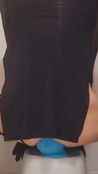 Sissy-Kuroko Bodycon Huge Anal Dildo Clip 1