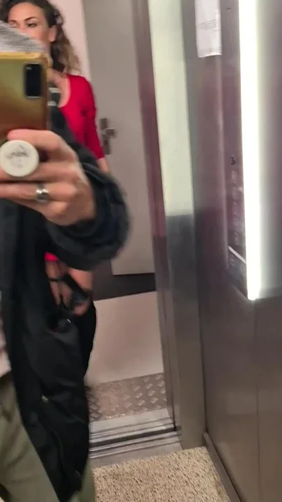 German Nymphomaniac MILF Get Risky Fuck by Stranger in Elevator
