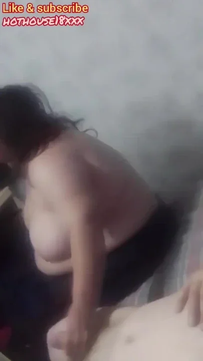 Stepmom intimidated by stepson with scary mask - get blowjob fuck her pussy wile