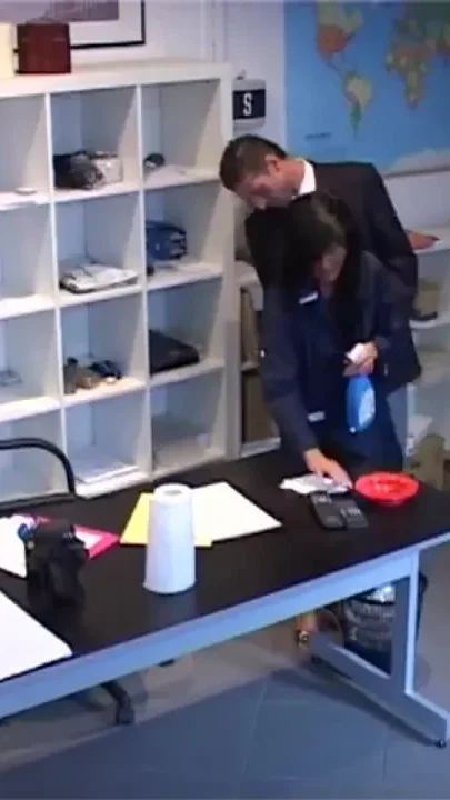 Big boobs cleaning lady loves fucking in office