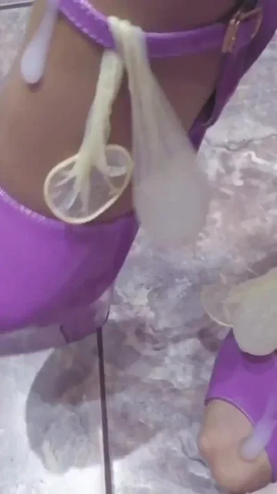 Cum purple heels