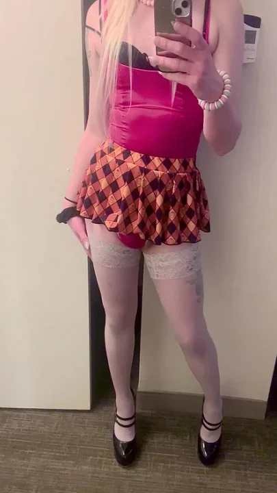 Hiking my skirt up for you