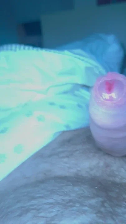 Young guy jerking uncut dick