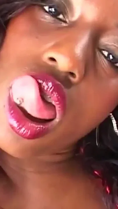 Slutty Ebony with Big Natural Tits Likes Having a White Cock up Her Pussy