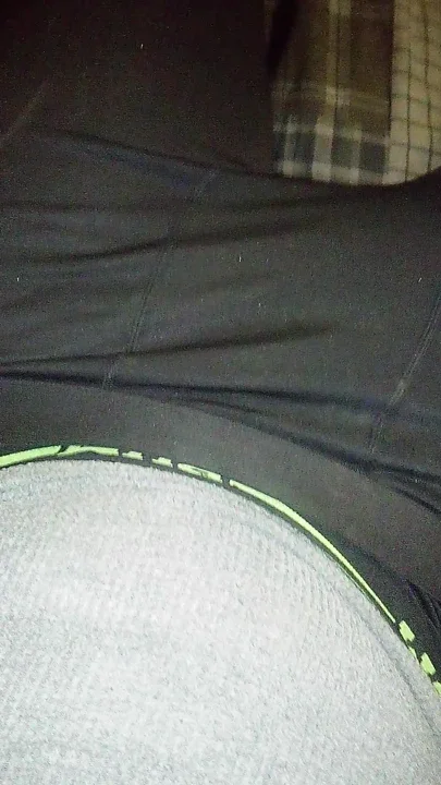 Playing with BBC at work monster phat black cock masturbation