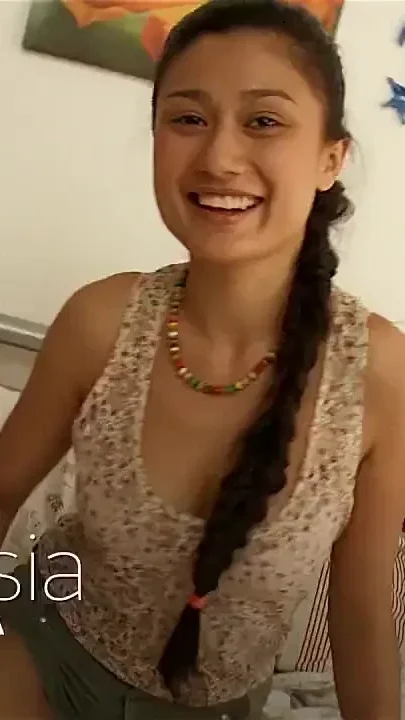 Very Beautiful Asian Girl with Perfect Tits Cumshot on Ass by Big Cock
