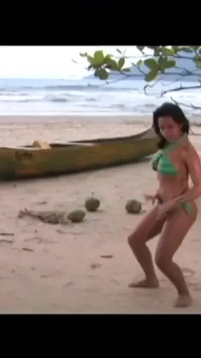 Massive cock on the beach for the bitch