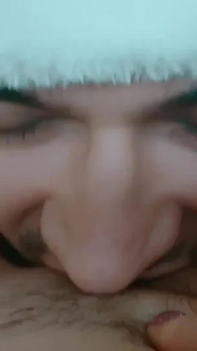 Santa Claus fulfilled the wish of sweet girl mistress and gave her a cunt-licker