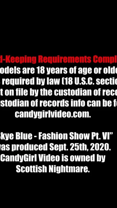 Skye Blue - Fashion Show Pt Vi