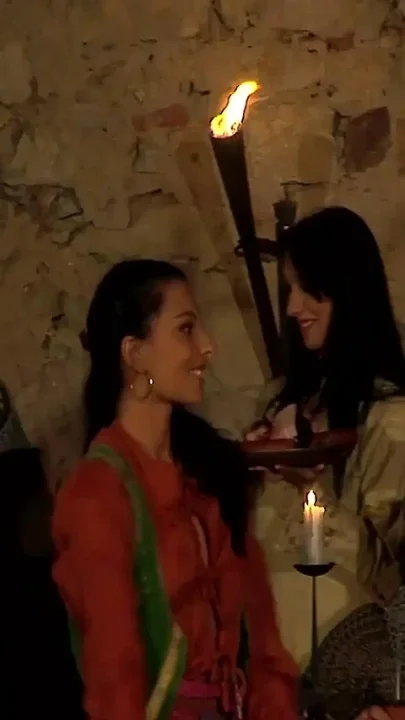 Medieval fairs are a great place for busty maidens to show off their blowjob skills