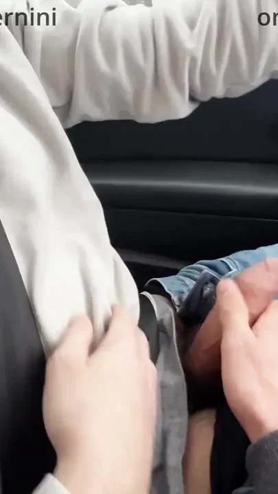 almost crashed the car when I jerked him off and tortured him after his orgasm Clip 1