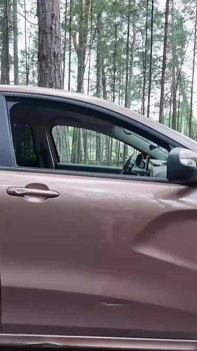 Teen Surprised While Masturbating in the Car