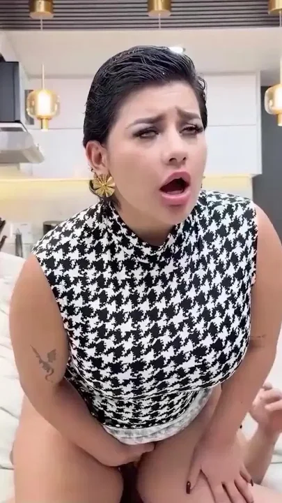 Hot Latina with big tits rides a big dick with her tight pussy Clip 1