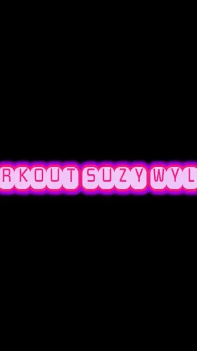 Workout with Suzy Wylde