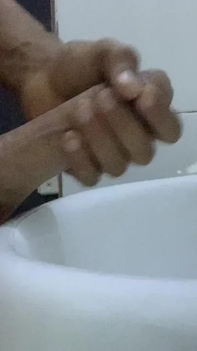 Jerking at Work in Toilet of My Boss