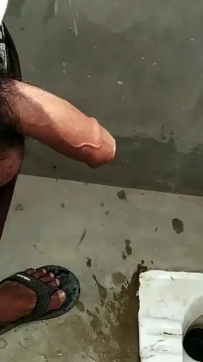 Indian Boy Pissing in Bathroom