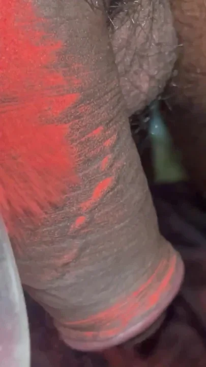 Indian Desi Boy cock with orange colour Clip 1