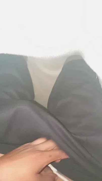 I'm showing my big black cock under the blanket Have fun