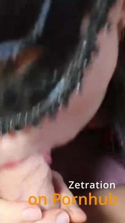 How Deep This Masked Brunette Milf Takes Cock In Her Mouth