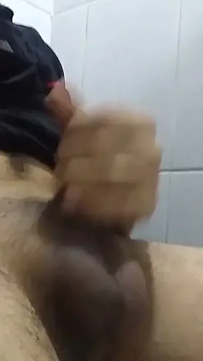 Young Man in the Bathroom